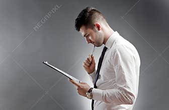 Businessman thinking