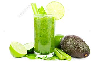 Green vegetable smoothie
