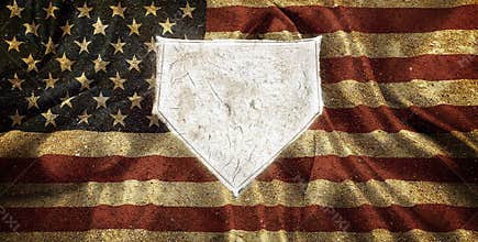 Baseball Home Plate Base Ball Homeplate American Sports Competition Flag