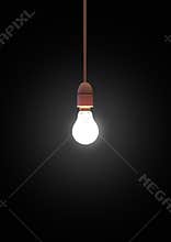 Hanging lightbulb