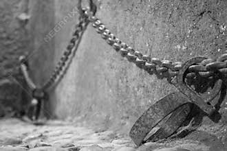 Interior of Medieval Arabic Prison in Kasbah