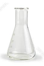 Empty glass laboratory utensils