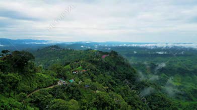 Areal view of Sajek Valley Bangladesh