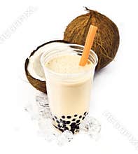 Coconut Boba Bubble Tea