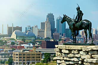 Indian Scout Statue Kansas City Landmark