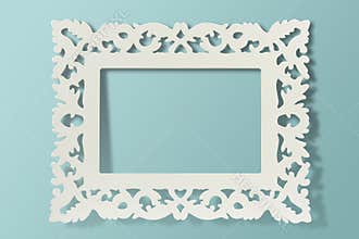 Vintage frame on wall