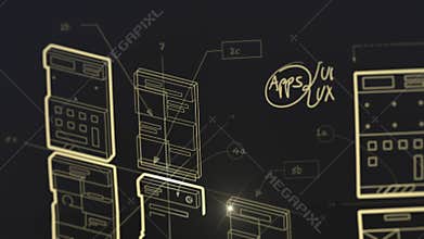 App Development User Interface User Experience Wireframes Blueprint Animation