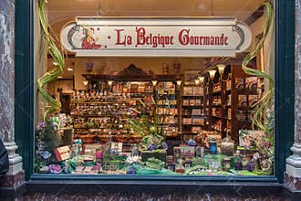 Cholocate Window Shop Brussels Belgium