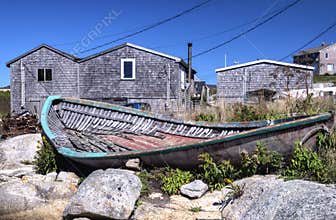 Old fishing dory, Peggy's Cove, Nova Scotia