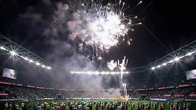 Stadium Fireworks Celebration