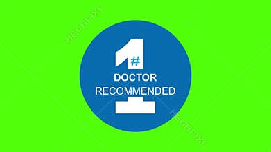 Doctor Recommended Badge Animation – Certified Medical Seal Motion Design