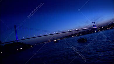 Bosphorus Bridge in Istanbul, Turkey (Time-lapse)