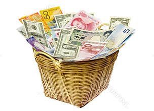 Basket of world currencies