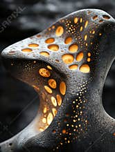 Nanostructured layers detailed textures inspired by nanoscale patterns in biomaterials