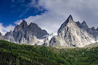 Alps, Aiguille de Midi, Chamonix in France