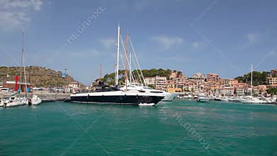 Yachts in Port de Soller, Mallorca Island, Spain
