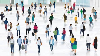 AI-Generated Crowd Scene