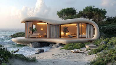 Modern Sustainable Architecture on a Coastal Landscape Showcases Innovative Design and Eco Friendly Living for a Better