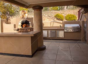 Outdoor party kitchen
