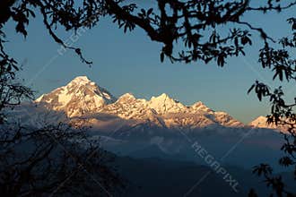 Dhaulagiri at the Sunset