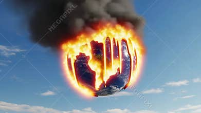 Burning Planet Earth
