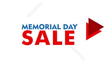 Memorial Day Circle Arrow CTA Animation – White Background Promo Button for Holiday Campaignsdouble