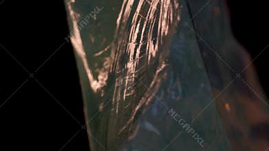 Natural crystalline structure in motion, highlighting spontaneous formations and glow.