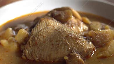 Thai tradition food : Massaman Curry is popular Thai food.