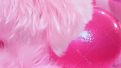 Soft Pink Feathers with Metal Chain Contrast Design