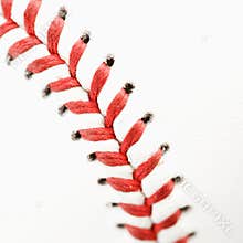 Baseball close up.