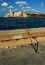 Fishing on Habana malecon