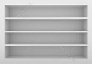 Empty bookshelf
