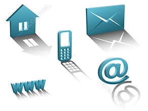 Vector contact icons