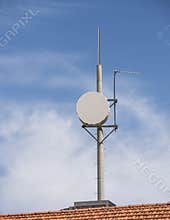 Telecommunications Disk and Antennae.