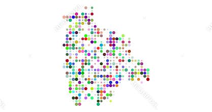 Bolivia Motion Network of Generative Light Points