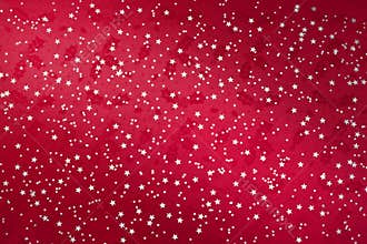Red Christmas Stars Background
