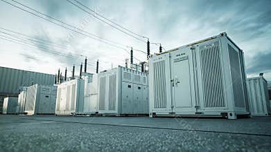 Industrial battery energy storage system facility