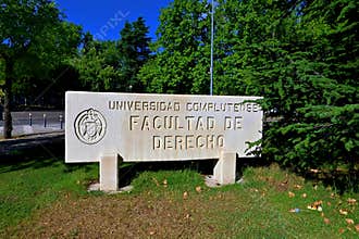 Stone plaque of the Faculty of Law