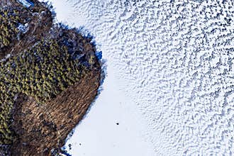 Early Spring Snow - View of Wangtan Square, Jingyuetan National Forest Park, Changchun, China