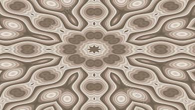 Intricate Geometric Patterns in Beige and Brown
