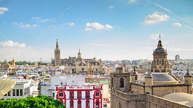 Seville, Spain City Skyline