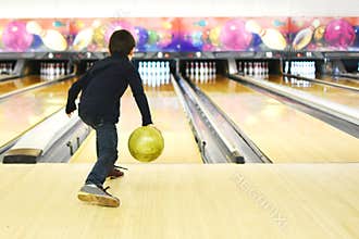 Boy Bowling