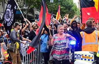 Crowd protest
