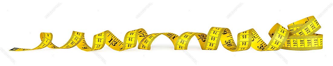 Yellow metric measuring tape