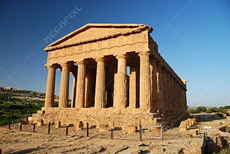 Front of ancient Greek temple