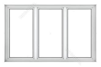 Plastic window frame