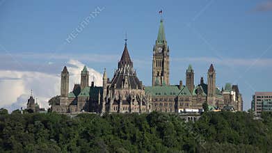 Canada`s Parliament Buildings in Ottawa