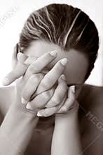 Depressed young woman