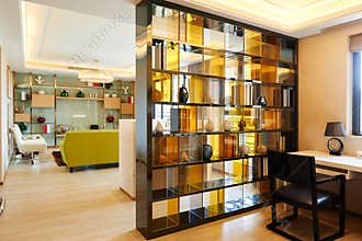 Home reading room and living room