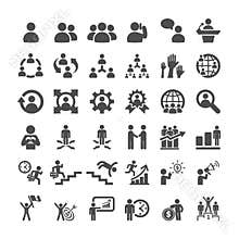 Business icon set, vector eps10
